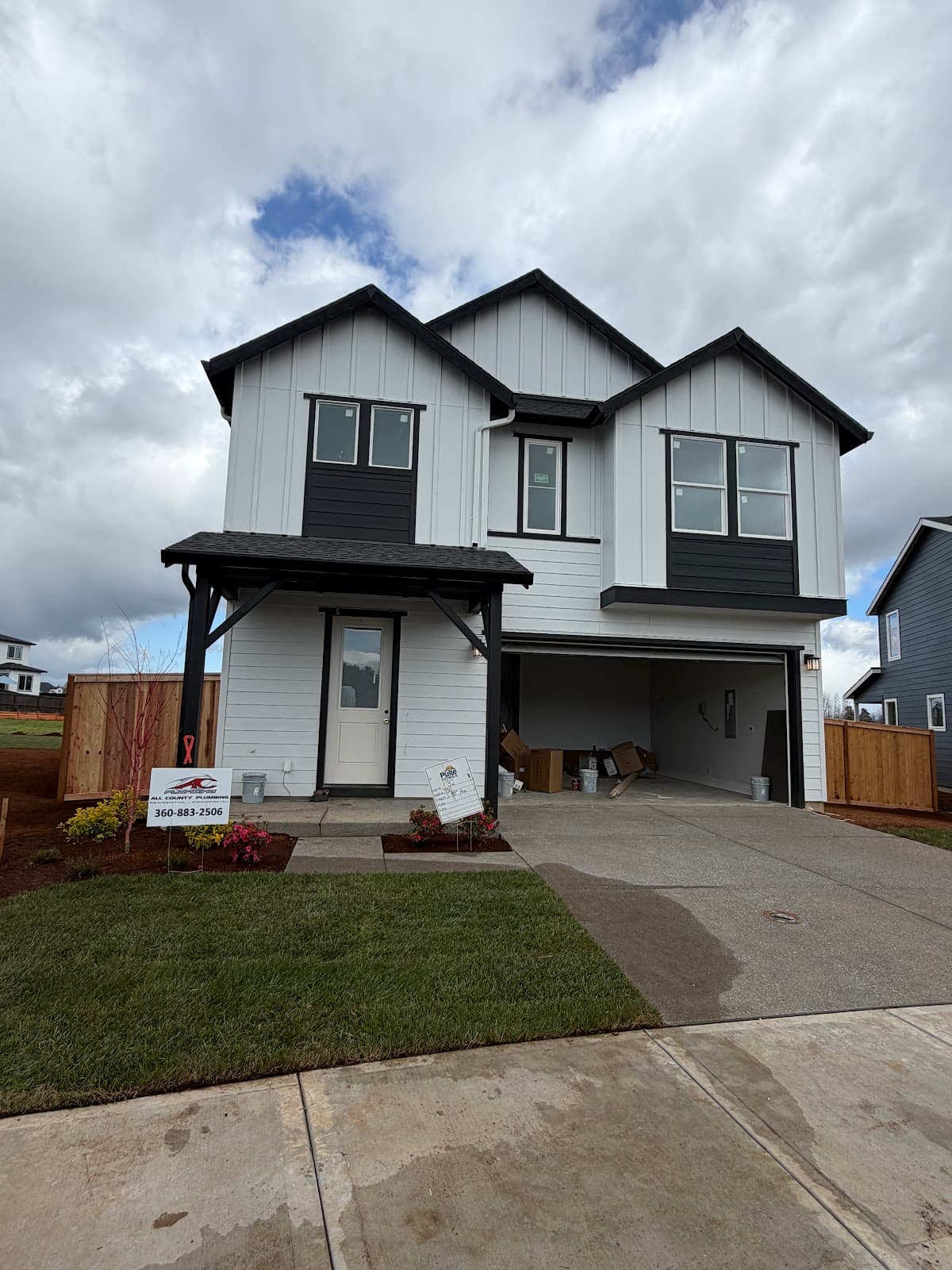 Completed new-construction home