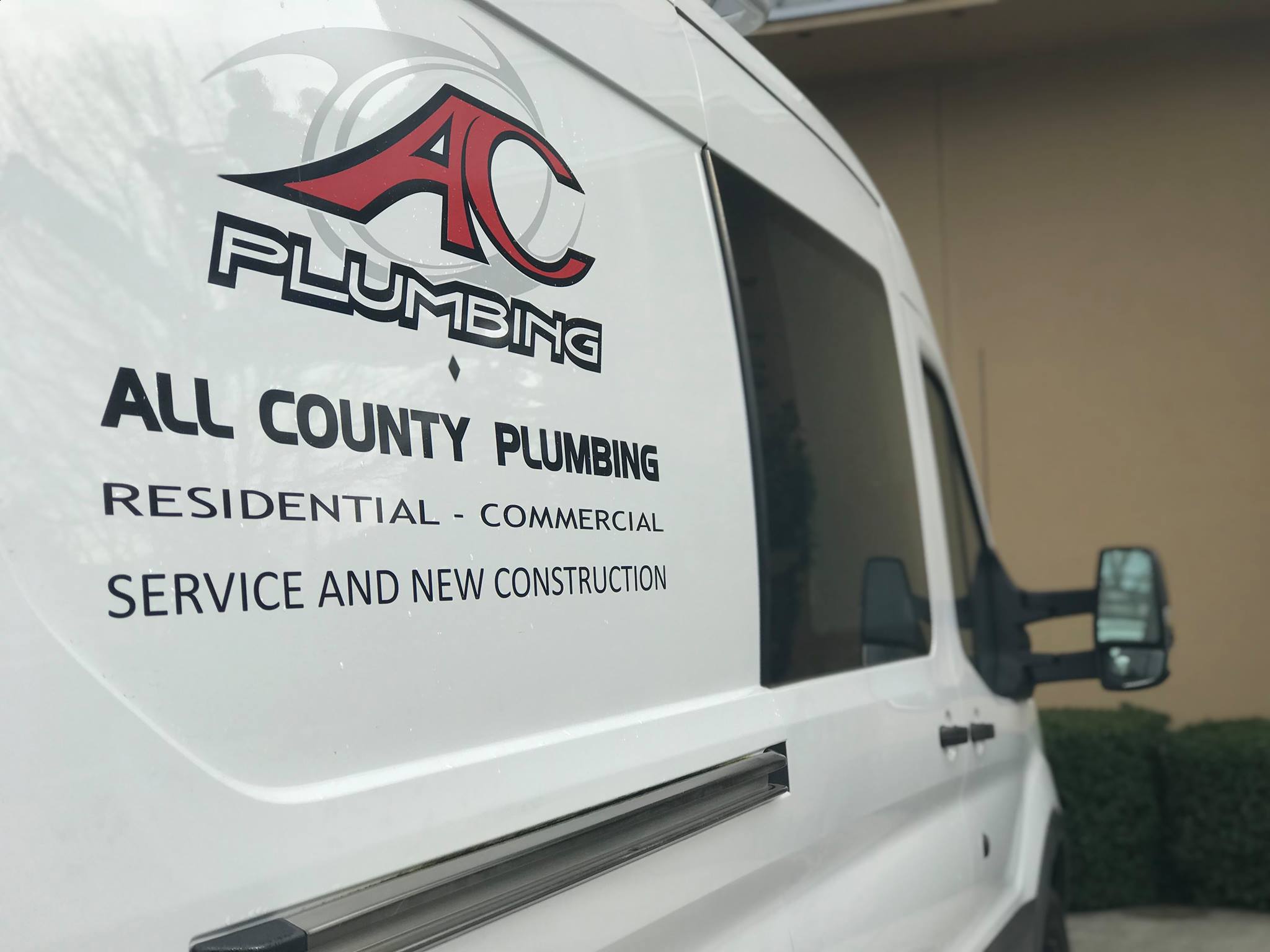 All County Plumbing service van serving Woodland, WA
